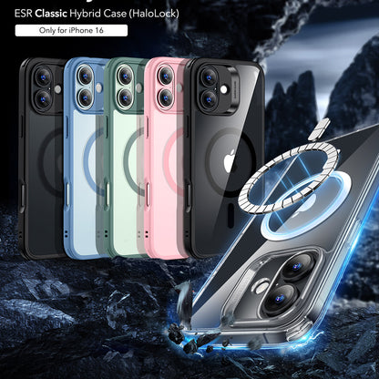 Калъф MagSafe за Apple iPhone 16, ESR, Classic Hybrid, Прозрачен