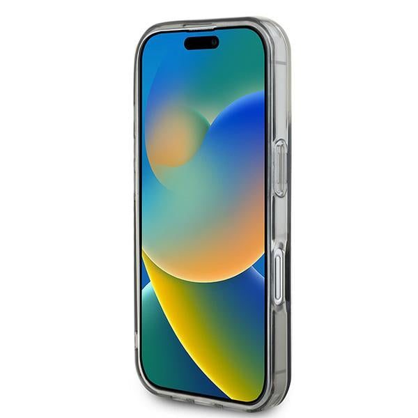 Калъф MagSafe за Apple iPhone 16, Guess, IML Flowers Wreath, Черен