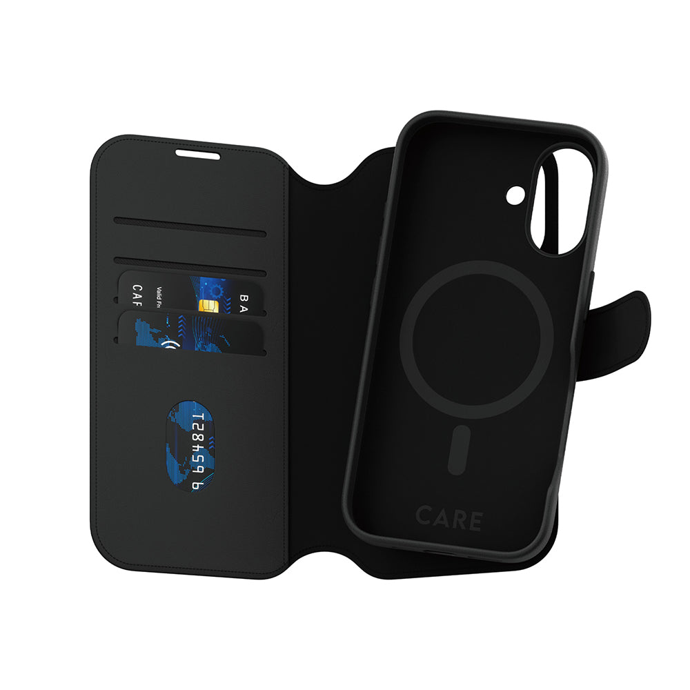 Калъф MagSafe за Apple iPhone 16, PanzerGlass, Care Feature Tango Two-in-One, Черен