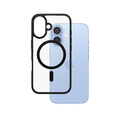 Калъф MagSafe за Apple iPhone 16, PanzerGlass, Frame, Черна прозрачност