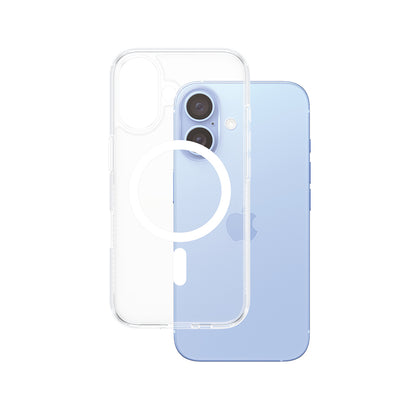 Калъф MagSafe за Apple iPhone 16, PanzerGlass, HardCase, Прозрачен Бял