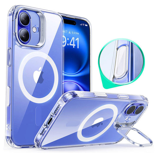 Калъф MagSafe за Apple iPhone 16 Plus, ESR, Classic Hybrid Kickstand Slide, Прозрачен