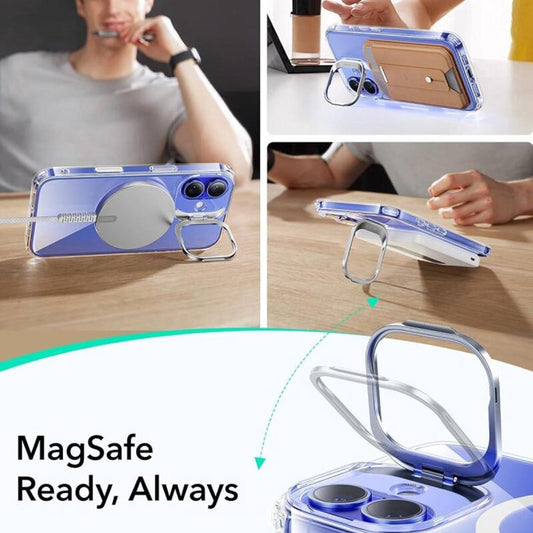 Калъф MagSafe за Apple iPhone 16 Plus, ESR, Classic Hybrid Kickstand Slide, Прозрачен