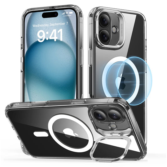 Калъф MagSafe за Apple iPhone 16 Plus, ESR, Classic Hybrid Kickstand, Прозрачен