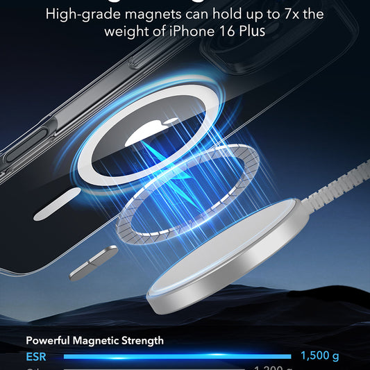 Калъф MagSafe за Apple iPhone 16 Plus, ESR, Classic Hybrid, Прозрачен