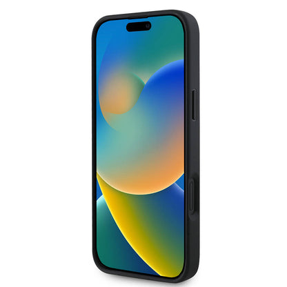 Калъф MagSafe за Apple iPhone 16 Plus, Guess, 4G Printed Stripes, Черен