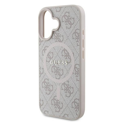 Калъф MagSafe за Apple iPhone 16 Plus, Guess, 4G Ring Classic Logo, Розов