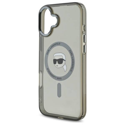 Калъф MagSafe за Apple iPhone 16 Plus, Karl Lagerfeld, IML Karl's Head, Черен