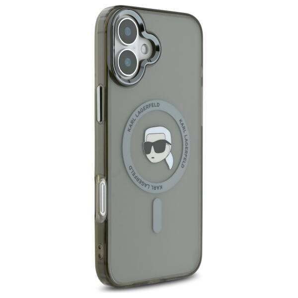 Калъф MagSafe за Apple iPhone 16 Plus, Karl Lagerfeld, IML Karl's Head, Черен