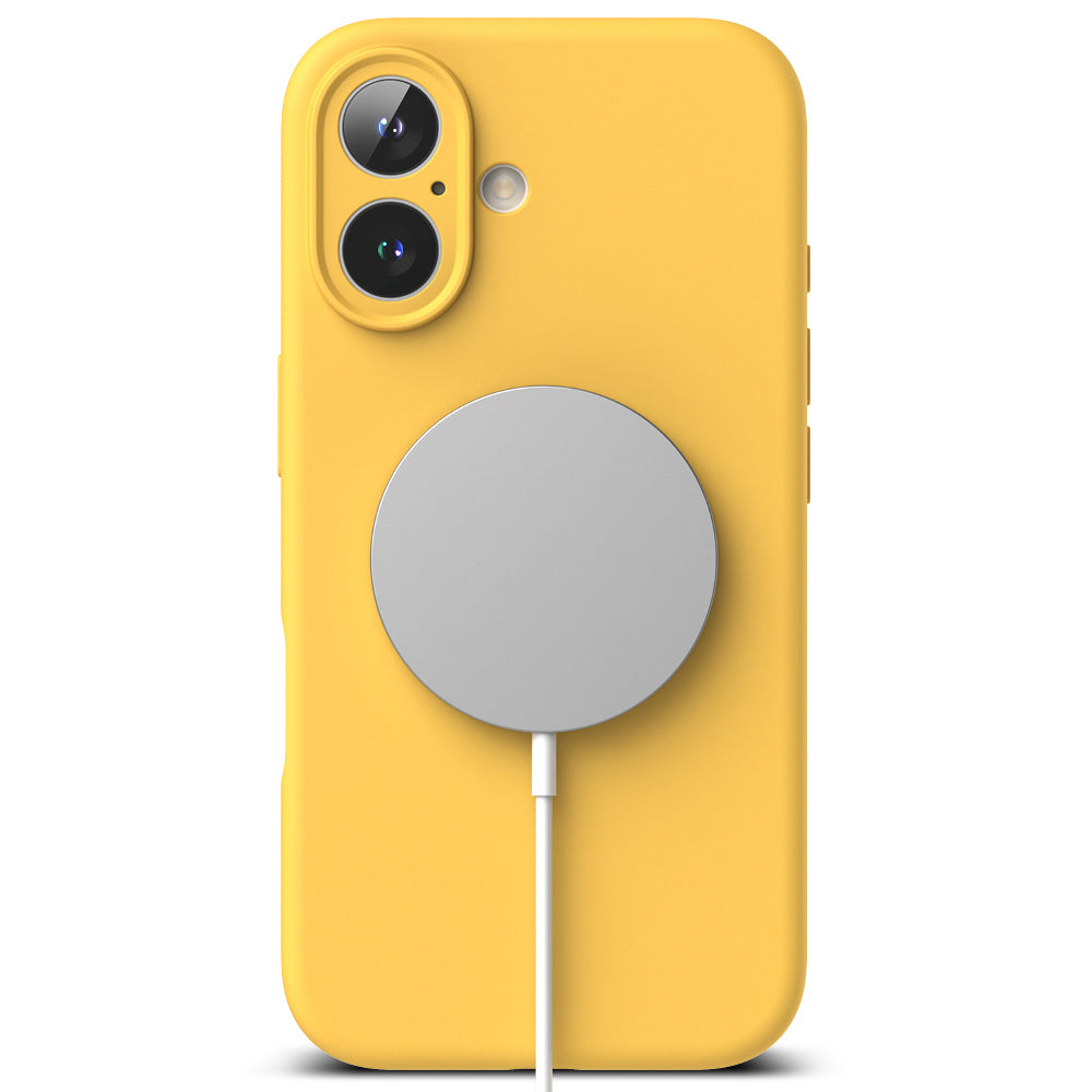 Калъф MagSafe за Apple iPhone 16 Plus, Ringke, Силикон, Жълт