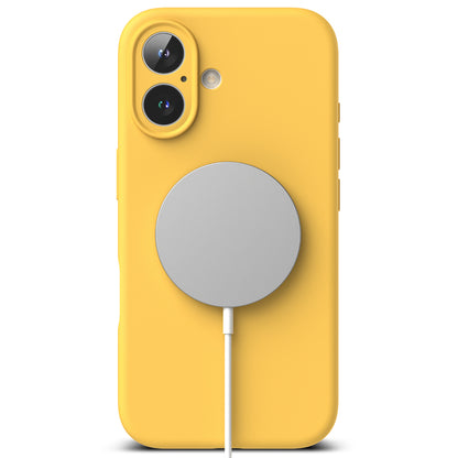 Калъф MagSafe за Apple iPhone 16 Plus, Ringke, Силикон, Жълт