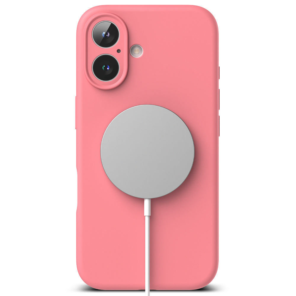 Калъф MagSafe за Apple iPhone 16 Plus, Ringke, Силикон, Розов