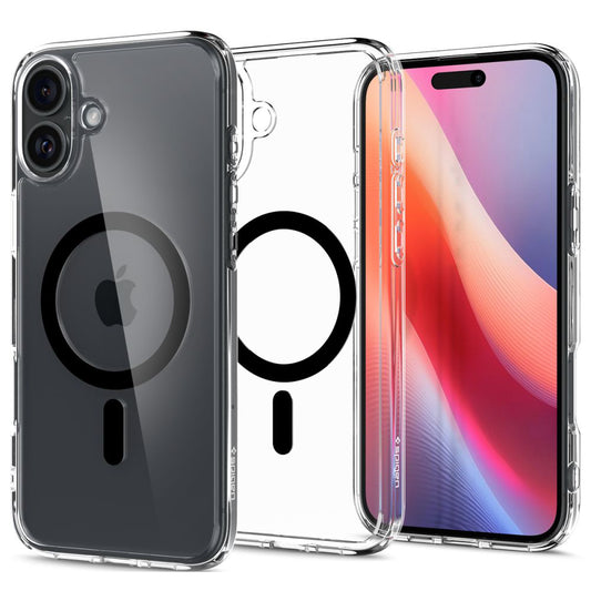 Калъф MagSafe за Apple iPhone 16 Plus, Spigen, Ultra Hybrid, Черен