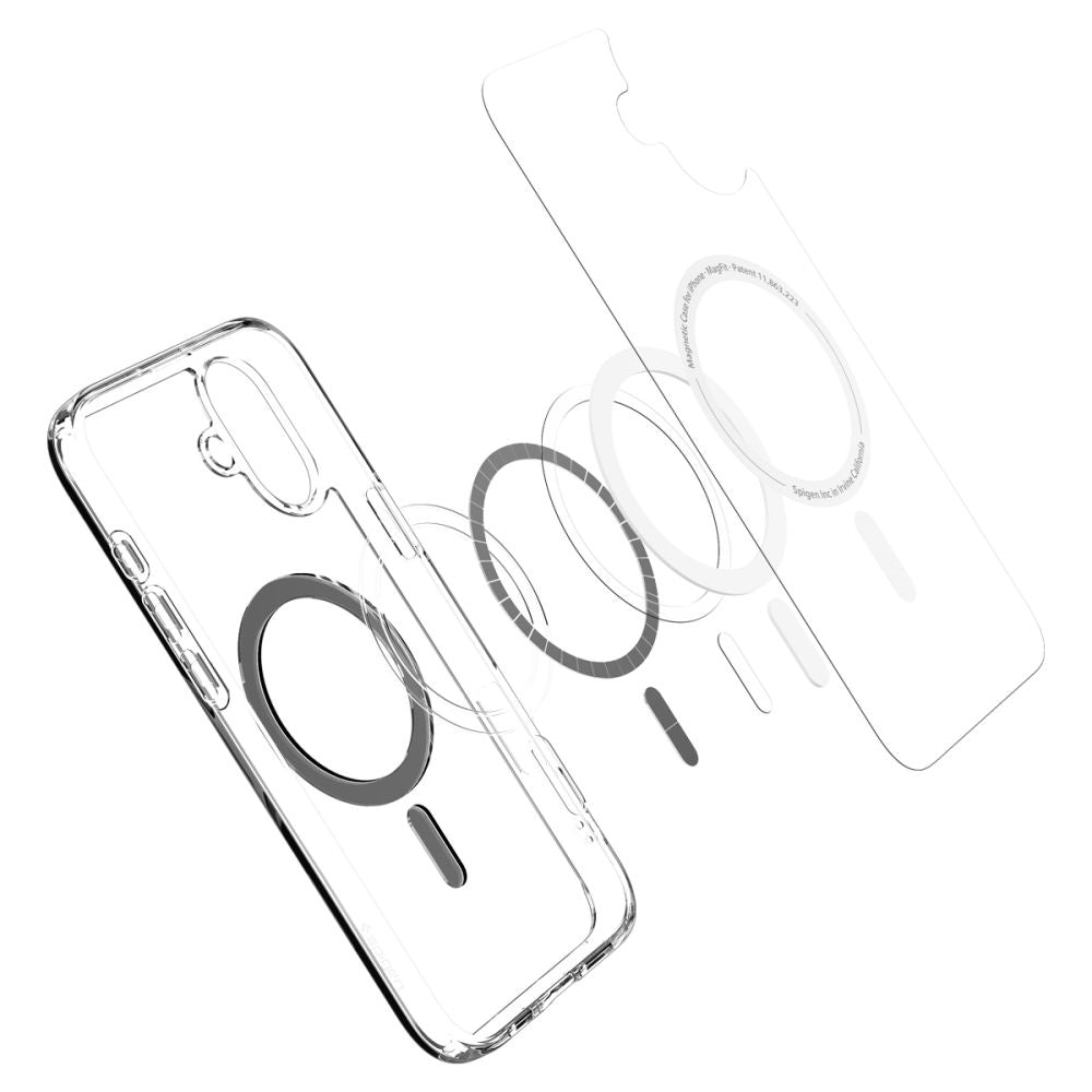 Калъф MagSafe за Apple iPhone 16 Plus, Spigen, Ultra Hybrid, Черен