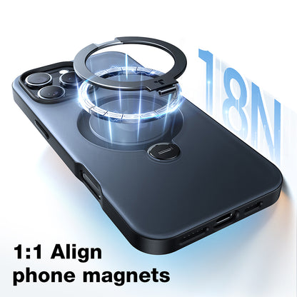 Калъф MagSafe за Apple iPhone 16 Plus, Torras, Ostand Spin, Черен
