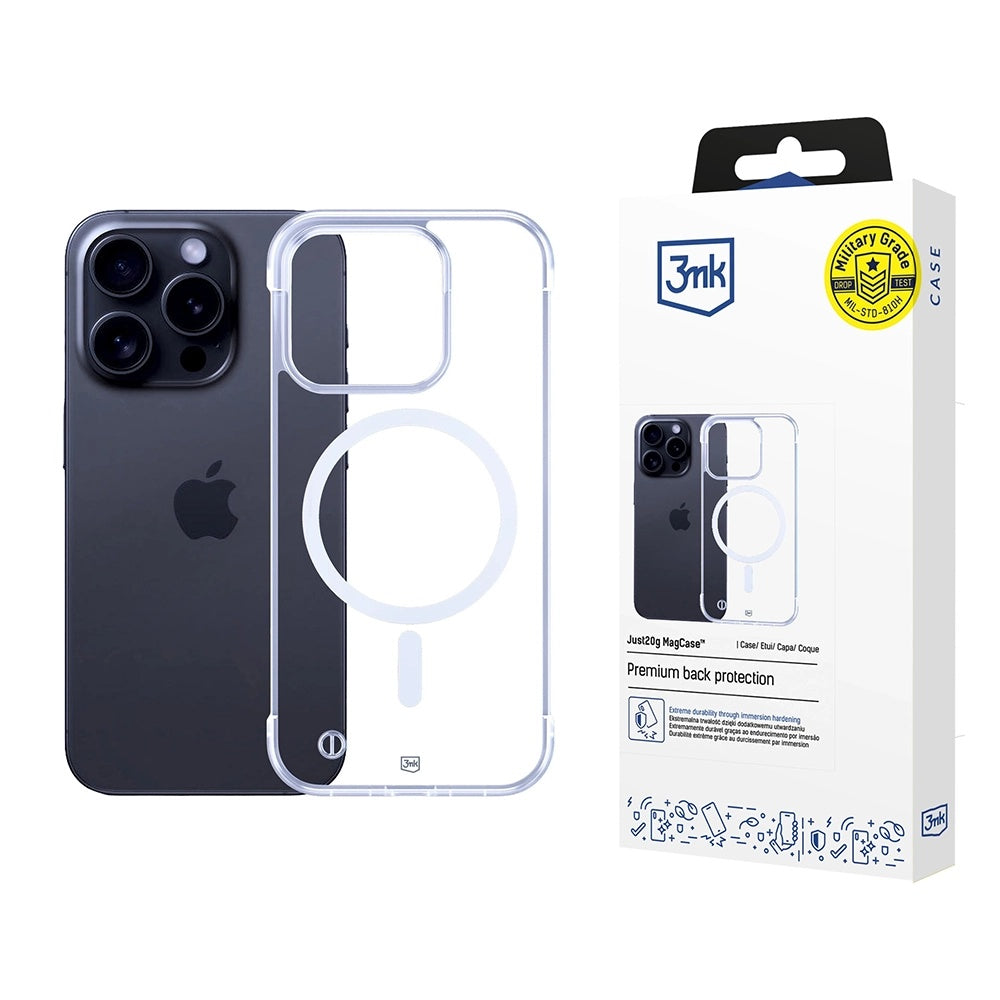 Калъф MagSafe за Apple iPhone 16 Pro, 3MK, Just20g, Прозрачен