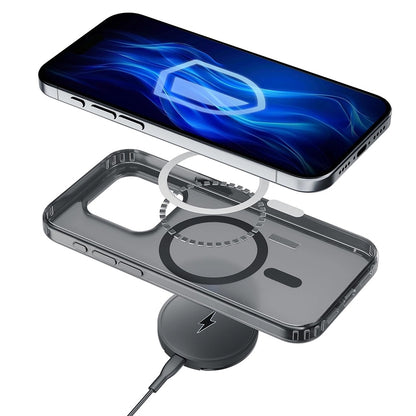 MagSafe калъф за Apple iPhone 16 Pro, 3MK, Frosty MagCase, Черен сатен