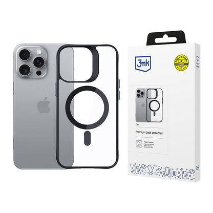 Калъф MagSafe за Apple iPhone 16 Pro, 3MK, Satin Armor, Прозрачен