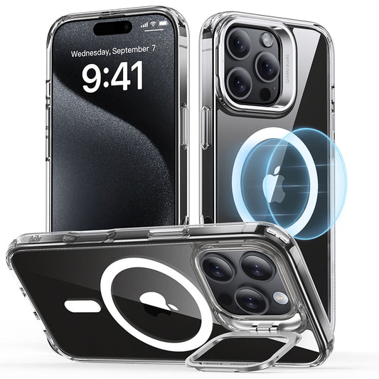 Калъф MagSafe за Apple iPhone 16 Pro, ESR, Classic Hybrid Kickstand, Прозрачен