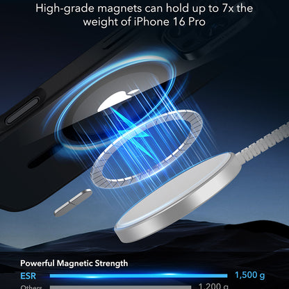 Калъф MagSafe за Apple iPhone 16 Pro, ESR, Classic Hybrid, Сатенено черен