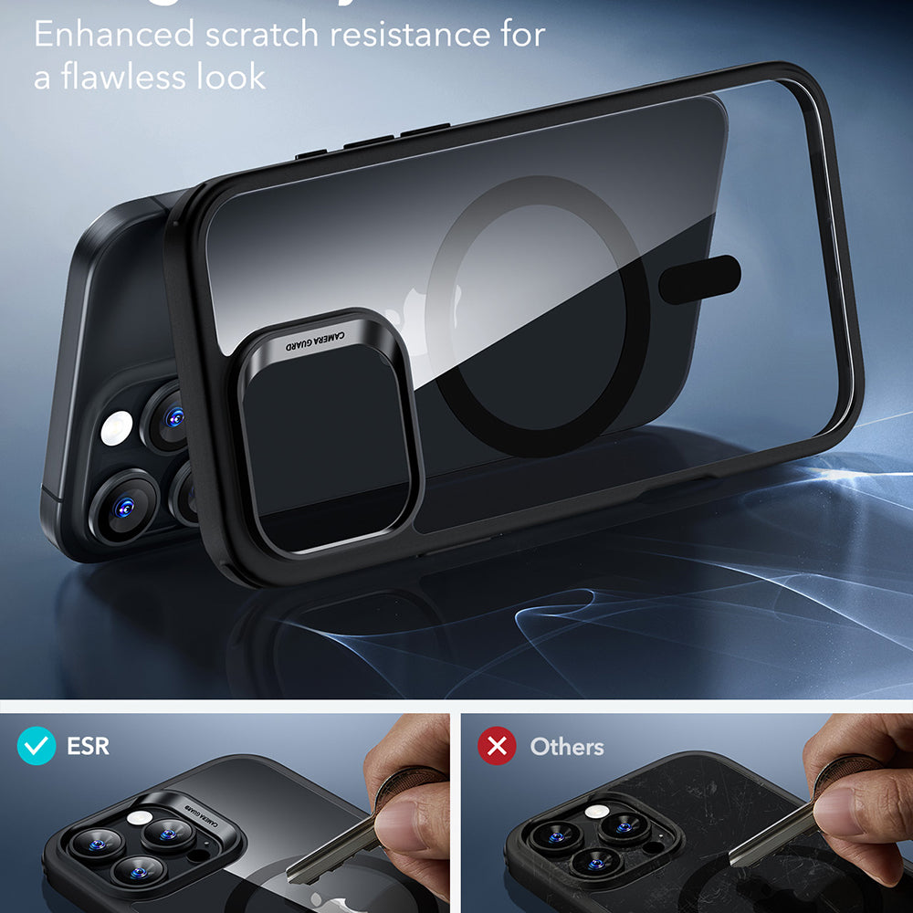 MagSafe Case for Apple iPhone 16 Pro, ESR, Classic Hybrid, Transparent Black