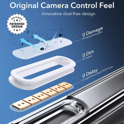 Калъф MagSafe за Apple iPhone 16 Pro, ESR, Classic Hybrid Slide, Сатенено черен