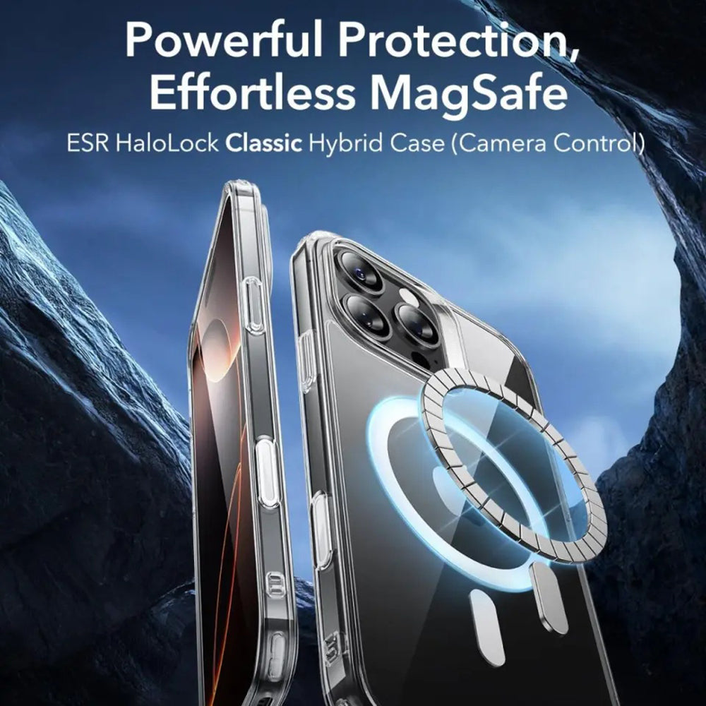 Калъф MagSafe за Apple iPhone 16 Pro, ESR, Classic Hybrid Slide, Сатенено черен