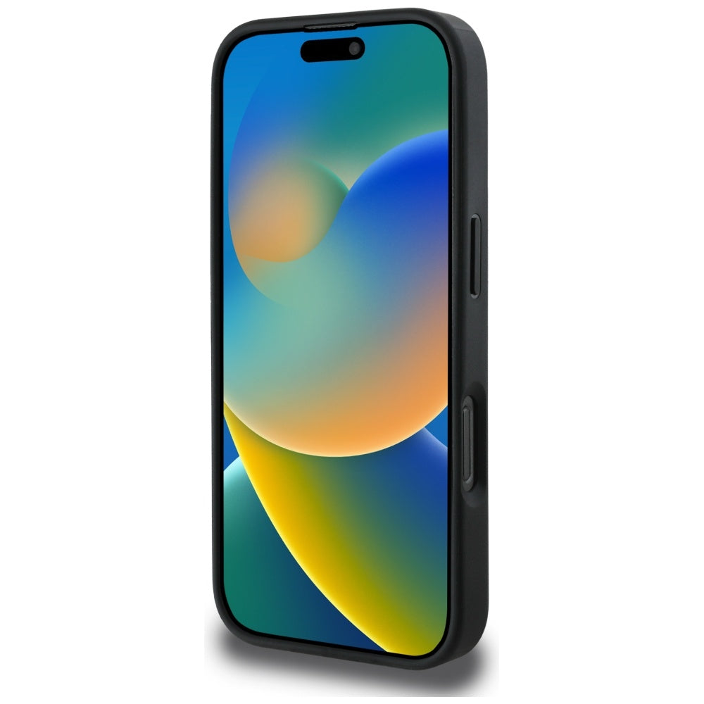 Калъф MagSafe за Apple iPhone 16 Pro, Guess, 4G Circle Classic Logo, Черен