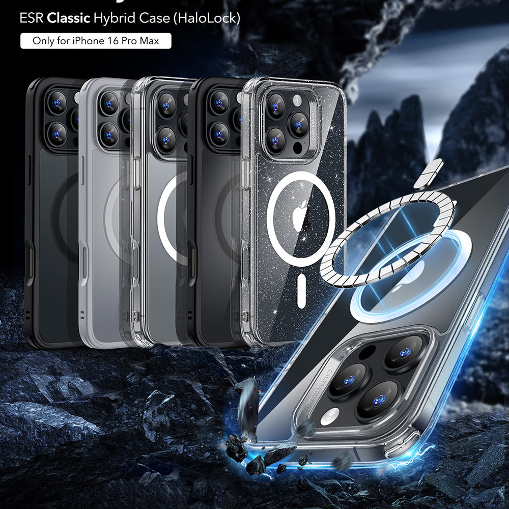 Калъф MagSafe за Apple iPhone 16 Pro Max, ESR, Classic Hybrid, Прозрачен