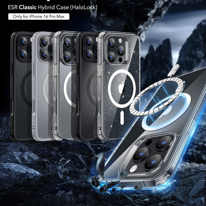 Калъф MagSafe за Apple iPhone 16 Pro Max, ESR, Classic Hybrid, Прозрачен