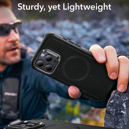Калъф MagSafe за Apple iPhone 16 Pro Max, ESR, Cyber Armor Kickstand, Зелен