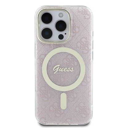 Калъф MagSafe за Apple iPhone 16 Pro Max, Guess, IML 4G, Розов