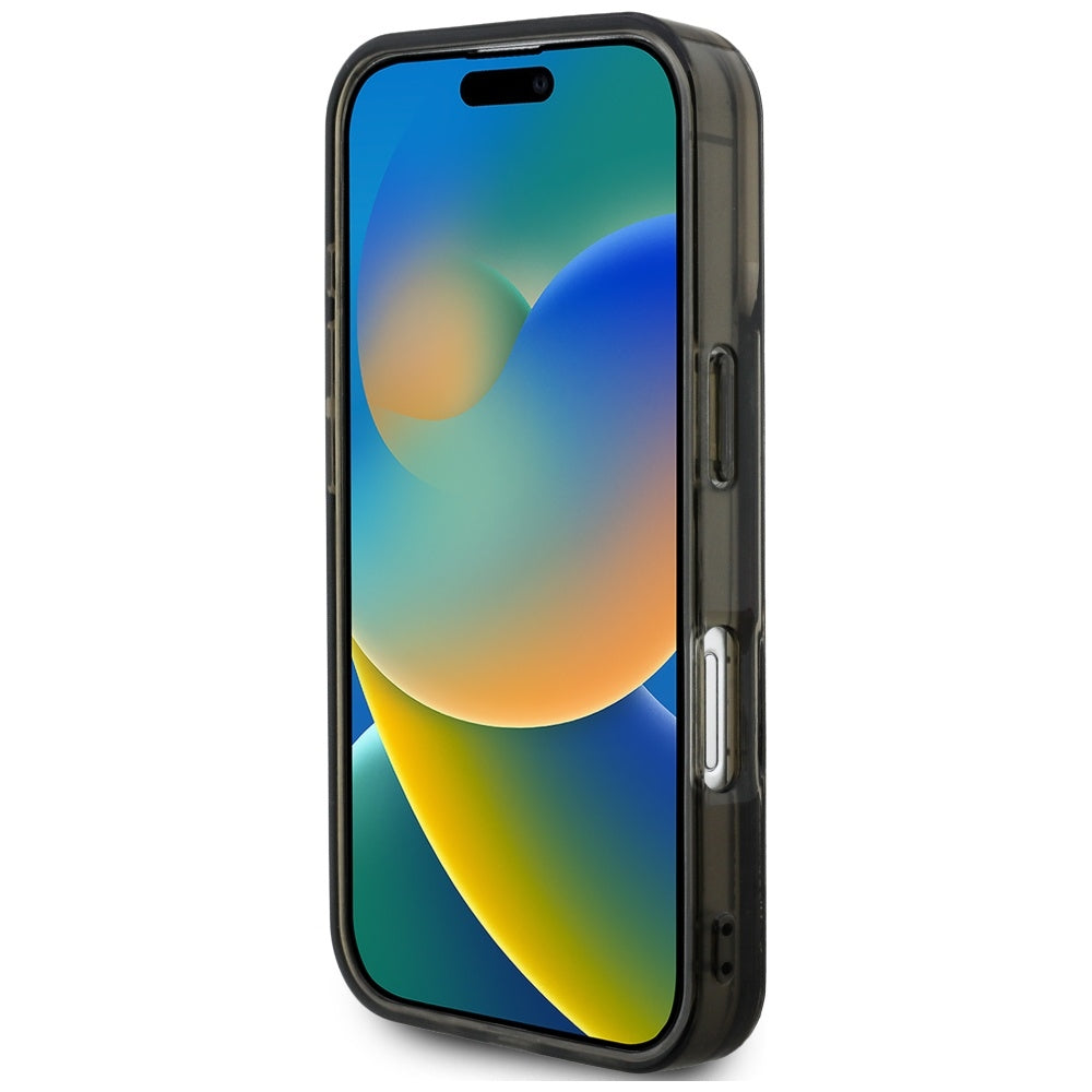 Калъф MagSafe за Apple iPhone 16 Pro Max, Karl Lagerfeld, Liquid Glitter Choupette Logo, Черен