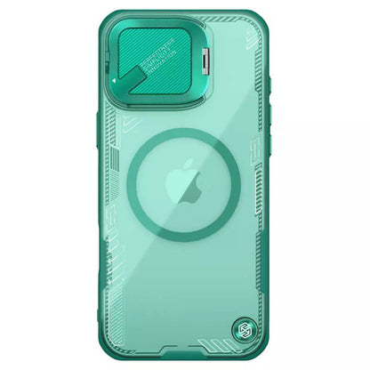 Калъф MagSafe за Apple iPhone 16 Pro Max, Nillkin, Iceblade Prop (без изрез за камера), Зелен