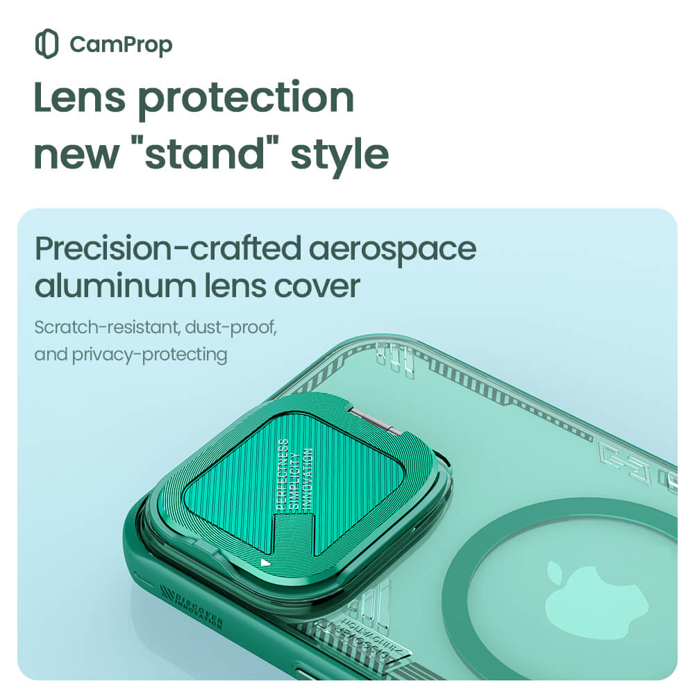 Калъф MagSafe за Apple iPhone 16 Pro Max, Nillkin, Iceblade Prop (без изрез за камера), Зелен