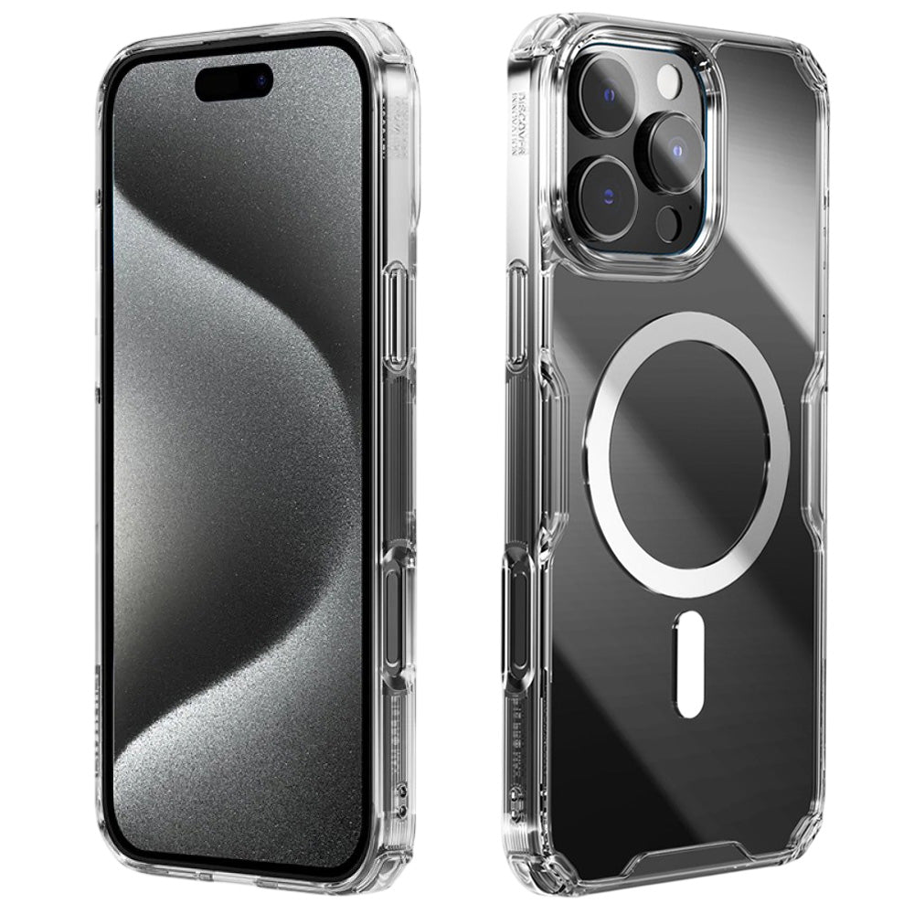 Калъф MagSafe за Apple iPhone 16 Pro Max, Nillkin, Nature Pro, Прозрачен
