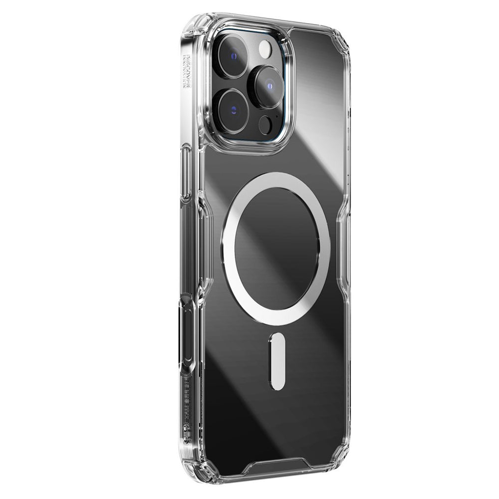 Калъф MagSafe за Apple iPhone 16 Pro Max, Nillkin, Nature Pro, Прозрачен