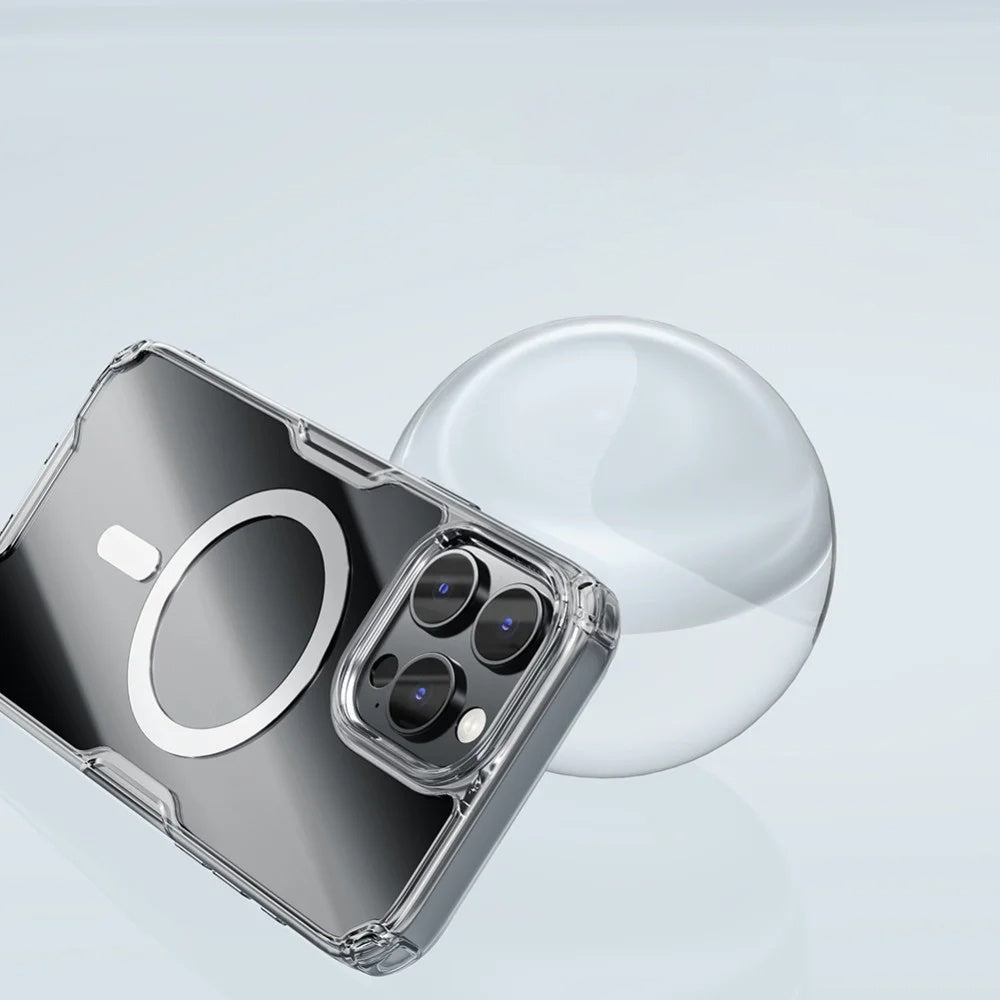 Калъф MagSafe за Apple iPhone 16 Pro Max, Nillkin, Nature Pro, Прозрачен