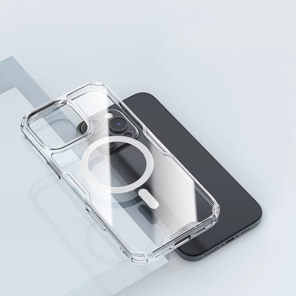 Калъф MagSafe за Apple iPhone 16 Pro Max, Nillkin, Nature Pro, Прозрачен