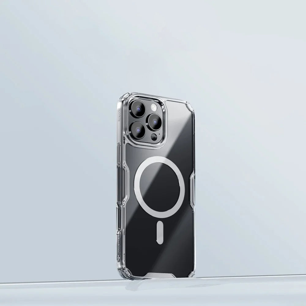 Калъф MagSafe за Apple iPhone 16 Pro Max, Nillkin, Nature Pro, Прозрачен