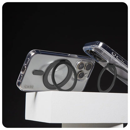 Калъф MagSafe за Apple iPhone 16 Pro Max, PanzerGlass, с функция стойка, прозрачен черен