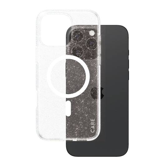 Калъф MagSafe за Apple iPhone 16 Pro Max, PanzerGlass, Care Urban Combat Star Lit, Прозрачен Бял