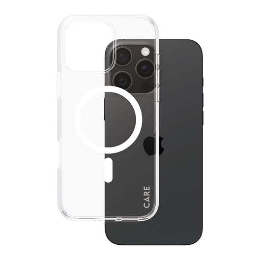 Калъф MagSafe за Apple iPhone 16 Pro Max, PanzerGlass, Care Urban Combat, Прозрачен Бял