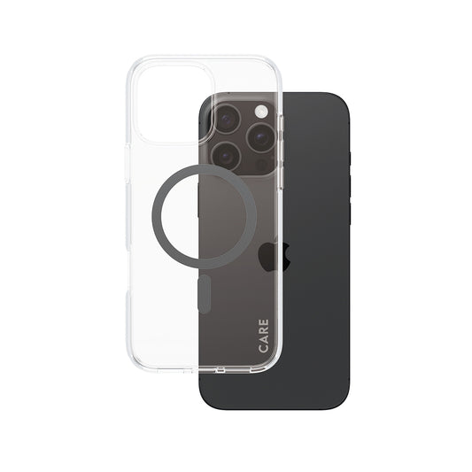 Калъф MagSafe за Apple iPhone 16 Pro Max, PanzerGlass, Care Urban Combat, Прозрачен Черен
