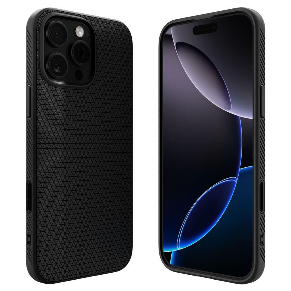 Калъф MagSafe за Apple iPhone 16 Pro Max, Spigen, Liquid Air T, Матово Черен