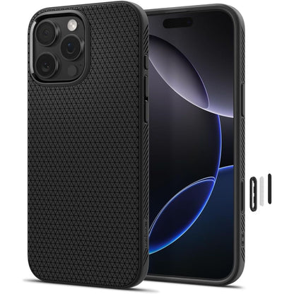 Калъф MagSafe за Apple iPhone 16 Pro Max, Spigen, Liquid Air T, Матово Черен