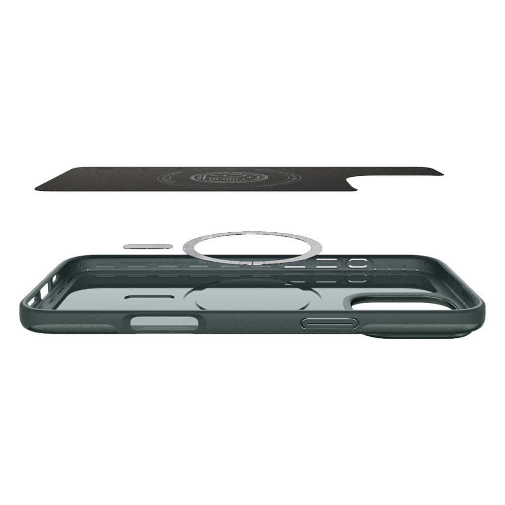 Калъф MagSafe за Apple iPhone 16 Pro Max, Spigen, Thin Fit, Зелен