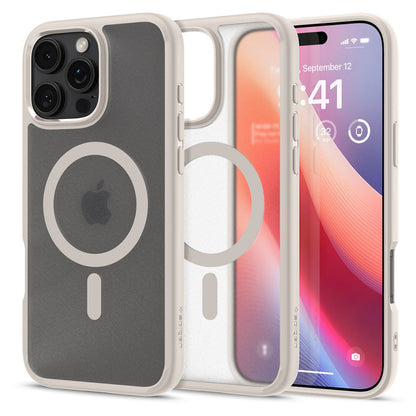 Калъф MagSafe за Apple iPhone 16 Pro Max, Spigen, Ultra Hybrid, Сатенен бронз ACS08382