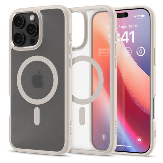 Калъф MagSafe за Apple iPhone 16 Pro Max, Spigen, Ultra Hybrid, Сатенен бронз ACS08382