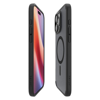 Калъф MagSafe за Apple iPhone 16 Pro Max, Spigen, Ultra Hybrid, Черен сатен ACS08003